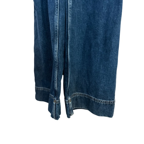 Other Stories Wide Leg Cropped Overalls Large 10 - Picture 8 of 16